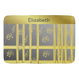 Tapete De Banheiro música, nota, clef, banda, símbolo, brilho, elegan