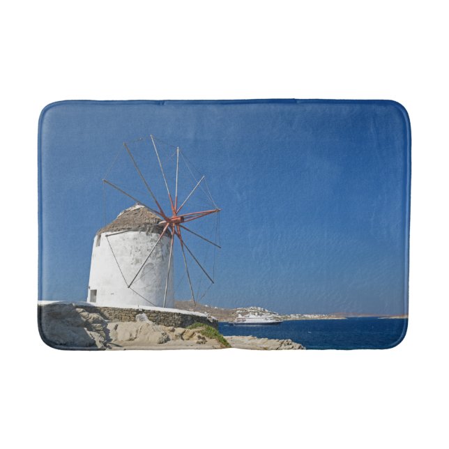 Tapete De Banheiro Mykonos Windmill Bath Mat (Frente)
