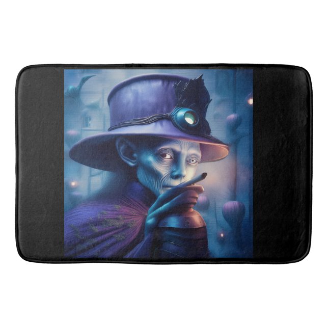 Tapete De Banheiro Mysterious Lady Pointing Finger At You (Frente)