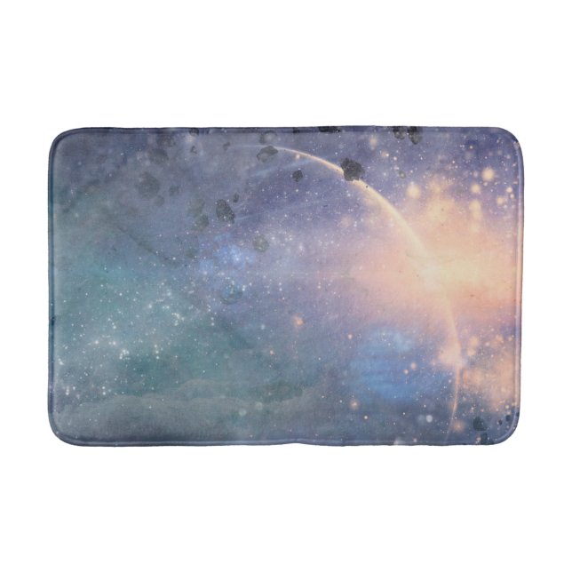 Tapete De Banheiro Mystical Lights Universe Celestial Dreamle Sparkle (Frente)