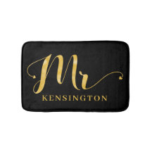 Na moda Gold Foil Typografia Sr. Novo Marido