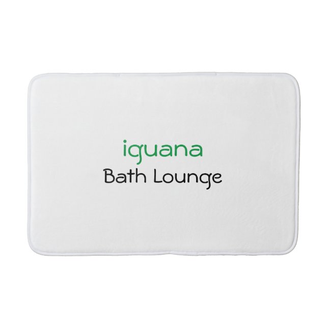 Tapete De Banheiro Na moda Iguana Bath Lounge Bath Mat (Frente)