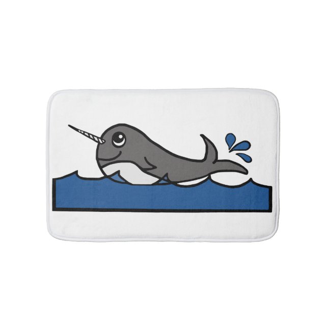 Tapete De Banheiro Narwhal Splash (frente)