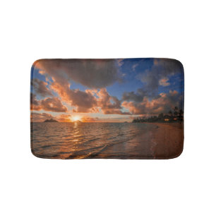 Tapete De Banheiro Nascer do sol na ilha de Mokulua
