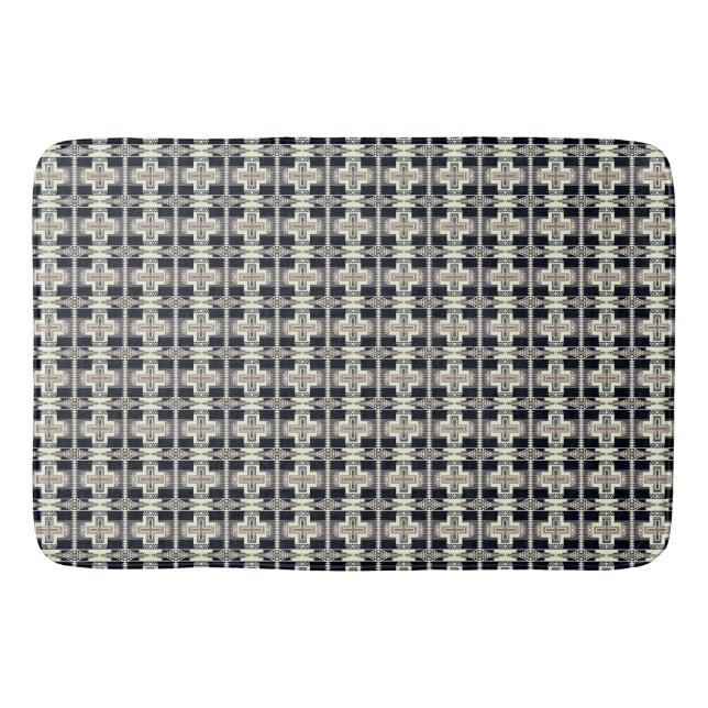Tapete De Banheiro Native American Pattern Bath Mat (Frente)
