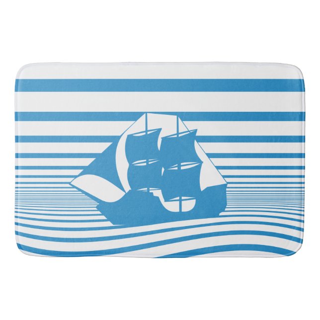 Tapete De Banheiro Navio de navegação (Frente)