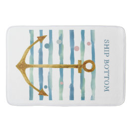 TAPETE DE BANHEIRO NAVIOS DE ÁGUA E NAVIOS DE VACAÇÃO DE ARTE DE ANCO