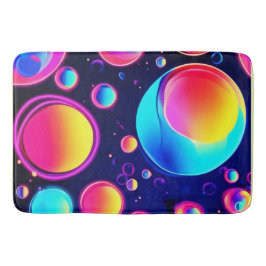 Tapete De Banheiro Neon Bubble Universe