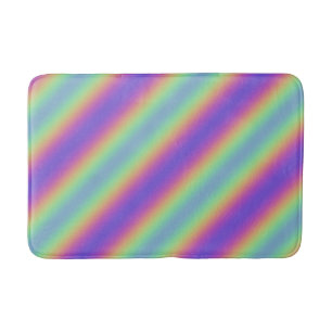 Tapete De Banheiro Neon Glow Rainbow Stribow Bath Mat