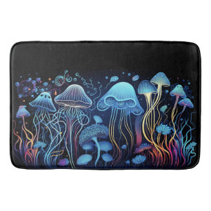 Tapete De Banheiro Neon Jellyfish