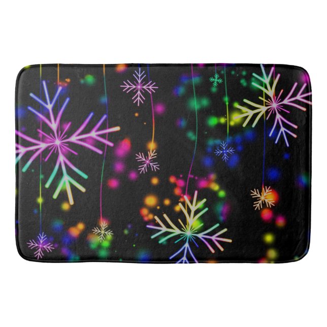 Tapete De Banheiro Neon Snow (Frente)