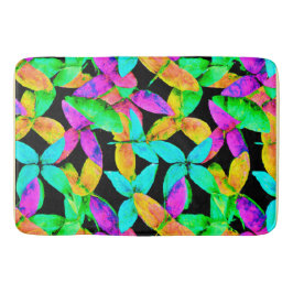 Tapete De Banheiro Neonscape Leaf Pattern