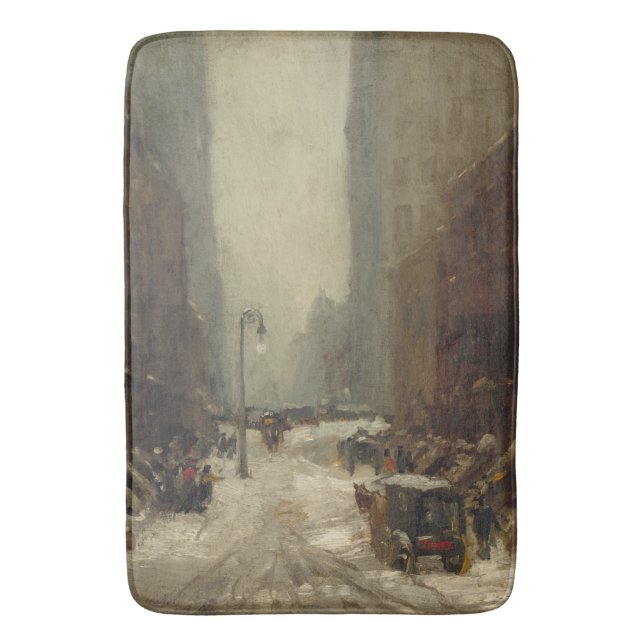 Tapete De Banheiro Neve em Nova Iorque (inverno em NYC) (Frente Vertical)