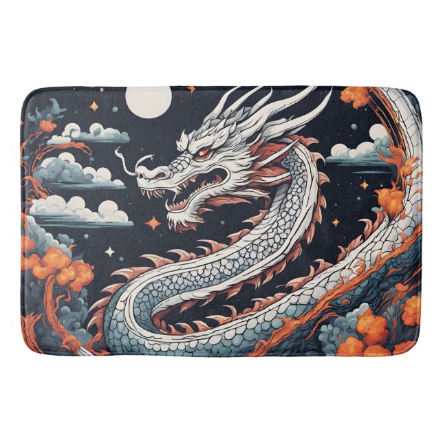 Tapete De Banheiro night dragon bath mat (Frente)