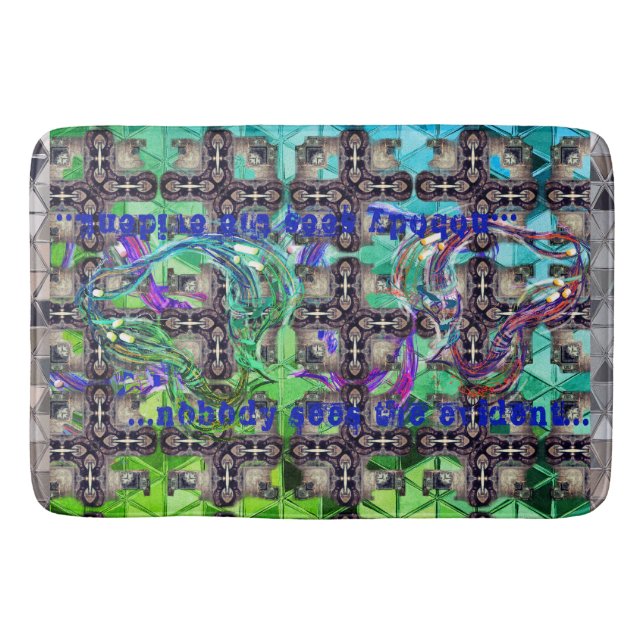 Tapete De Banheiro Ninguém Vê Os Cabos Cyberpunk Evidentes E A Ferrug (Frente)