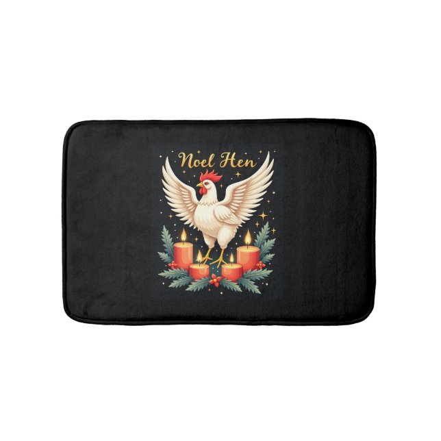 Tapete De Banheiro Noel Hen Chicken (frente)