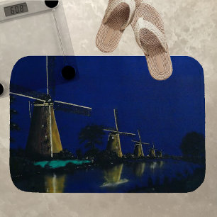 Tapete De Banheiro Noite em Kinderdijk