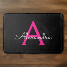 Nome Monograma Feminino Roscas Escritas Preto