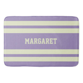 Tapete De Banheiro Nome monograma moderno estiloso roxo branco 