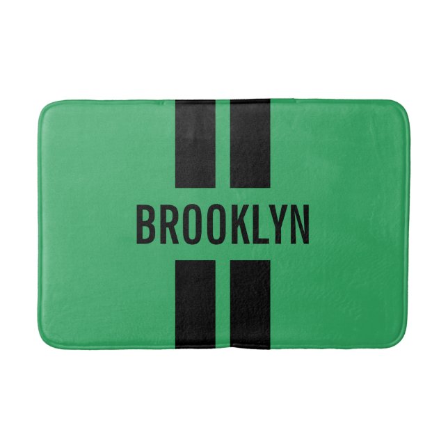 Tapete De Banheiro Nome Personalizado do Ventilador de Corrida Clássi (Frente)