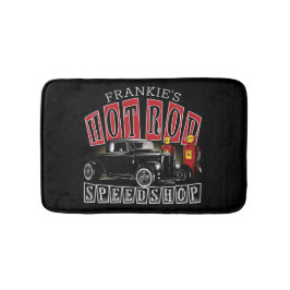 Tapete De Banheiro Nome Personalizado Garagem de Estação de Gás Compr