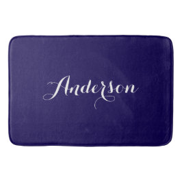Tapete De Banheiro Nome Personalizado Preto Elegante