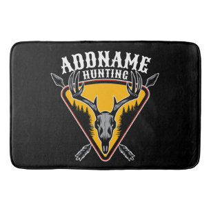 Tapete De Banheiro NOMES ADD Caçador de Elk Caveira Grandes Caçadores