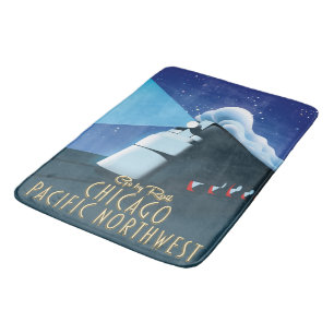 Tapete De Banheiro Noroeste do Pacífico de Chicago