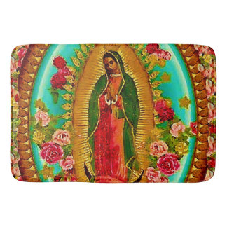 Tapete De Banheiro Nossa Senhora Guadalupe Santo Virgem Mexicana Mari