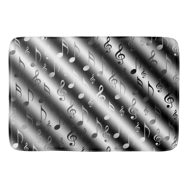 Tapete De Banheiro nota, música, metal, partituras, banda, clf, (Frente)