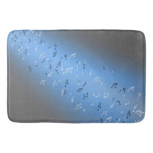 Tapete De Banheiro Notas Musicais Blue Moon Bath Mat