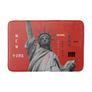 Tapete De Banheiro Nova Iorque Lady Liberty