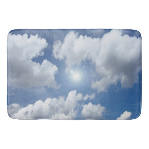 Tapete De Banheiro Nuvens do Céu Azul + texto e ideias