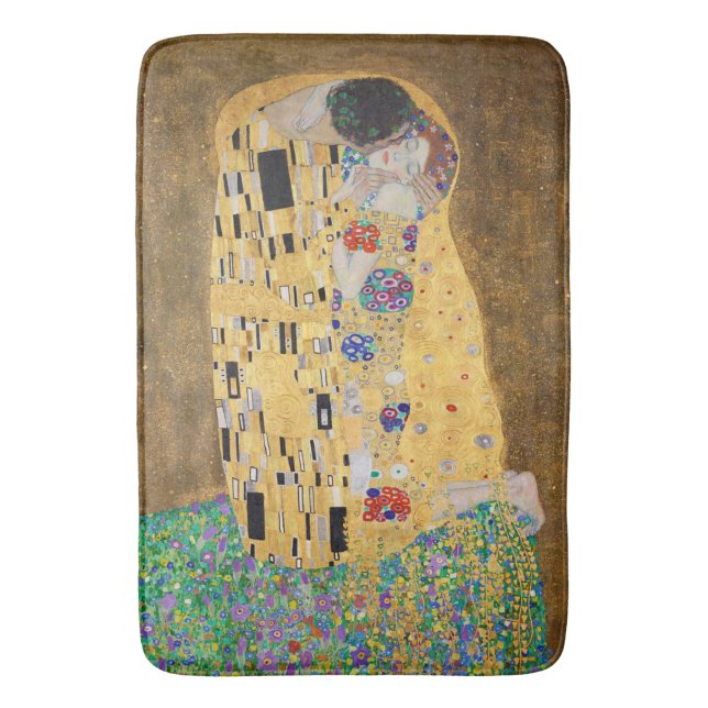 Tapete De Banheiro O Beijo de Gustav Klimt Bath Mat (Frente Vertical)