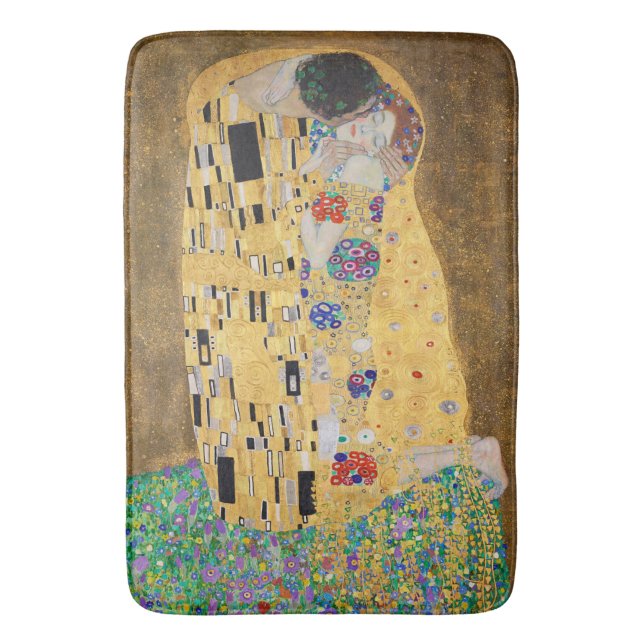 Tapete De Banheiro O Beijo de Gustav Klimt Bath Mat (Frente Vertical)
