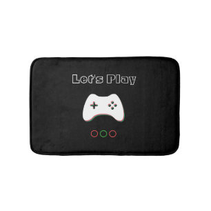 Tapete De Banheiro O controlador do jogo de vídeo, deixou-nos jogar,