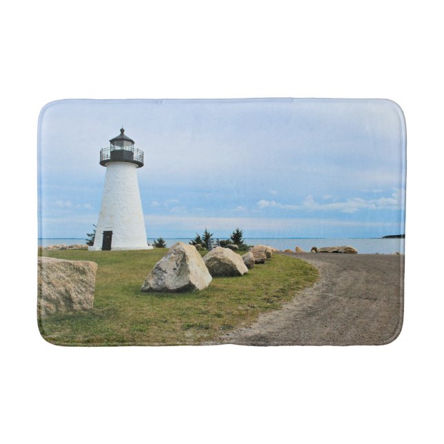 Tapete De Banheiro O Farol Point de Ned, Massachusetts Bath Mat (Frente)