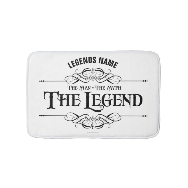 Tapete De Banheiro O Homem, O Mito, O Chapéu Da Lenda (frente)