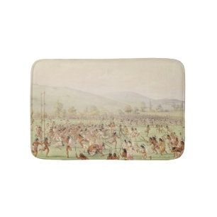 Tapete De Banheiro O jogo de bola indiano, c.1832