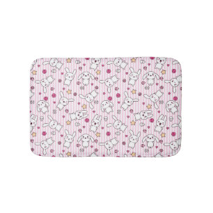 Tapete De Banheiro o kawaii listra o teste padrão