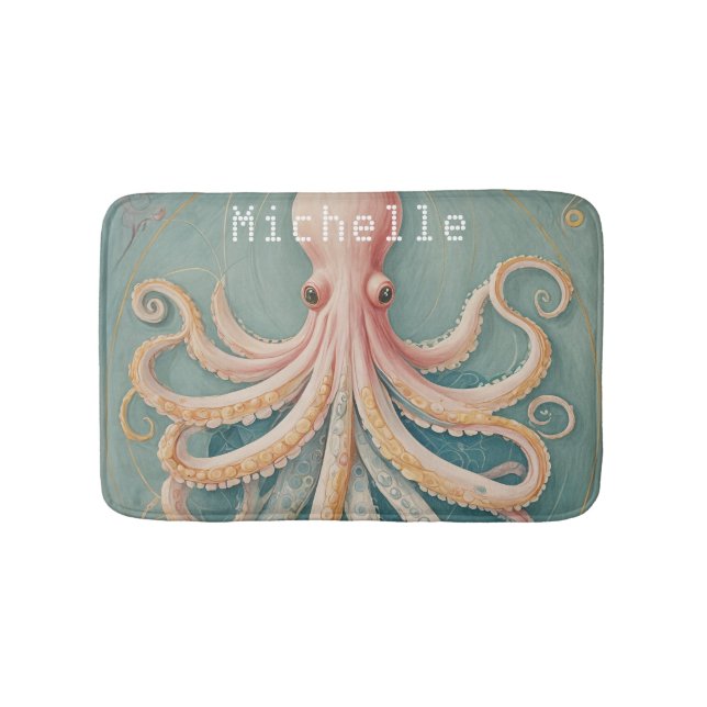 Tapete De Banheiro O polvo pastel do recife entoado (frente)