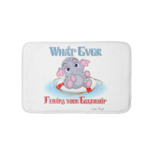 Tapete De Banheiro O Que Chover Seu Elefante Bebê