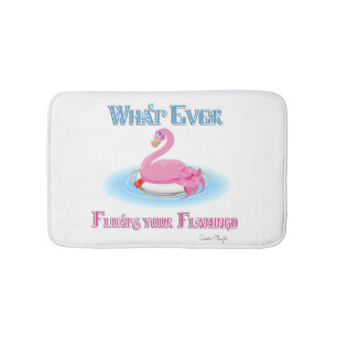 Tapete De Banheiro O que flutuar no seu Flamingo 2