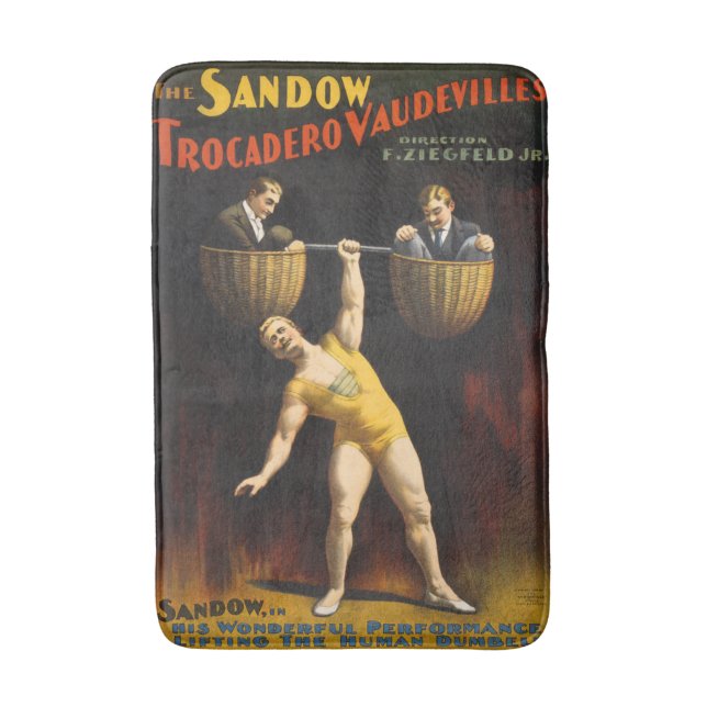 Tapete De Banheiro O Sandow Eugen Sandow Levantador de Peso Vaudevill (Frente Vertical)