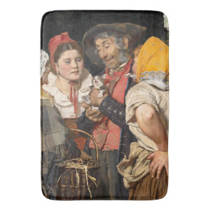 Tapete De Banheiro O tesouro do velho (o gato) (de Karl Gussow)