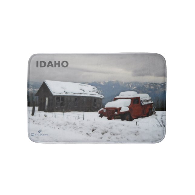 Tapete De Banheiro O velho caminhão vermelho (frente)