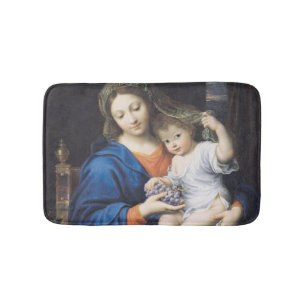 Tapete De Banheiro O Virgin das uvas, 1640-50