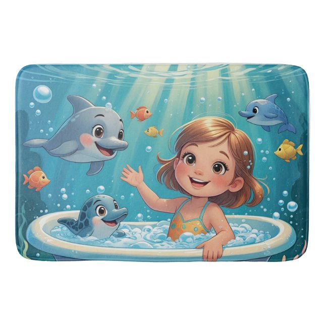 Tapete De Banheiro Ocean Bliss Bath Time (Frente)