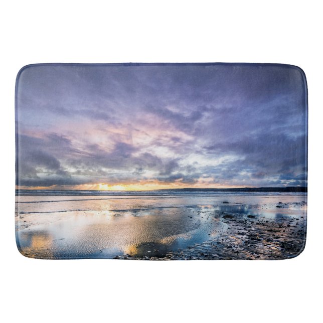 Tapete De Banheiro Ocean Sunset Bath Mat (Frente)