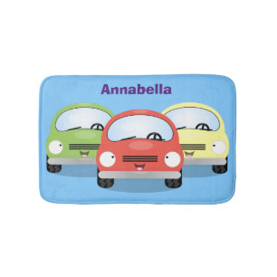 Tapete De Banheiro Óculos de desenho animado de kawaii, bonitos